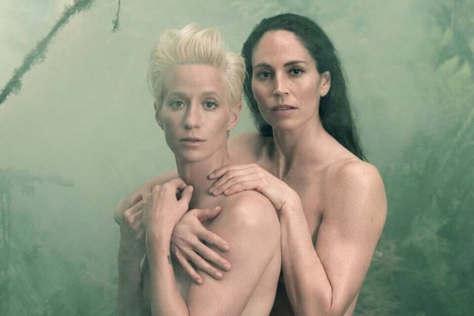 Megan Rapinoe, la calciatrice Pallone d'Oro sposa l'amata Sue Bird - la foto social - Megan Rapinoe - Gay.it