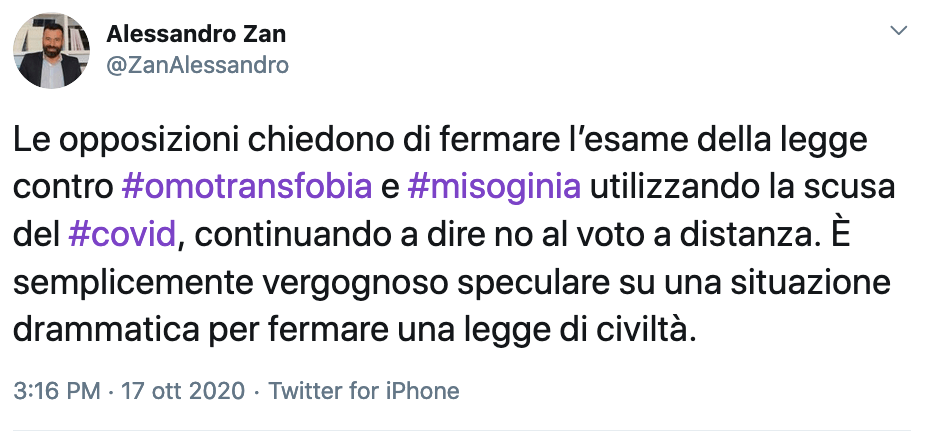 Migliaia di persone nelle piazze a sostegno del DDL Zan - Schermata 2020 10 17 alle 18.18.44 1 - Gay.it