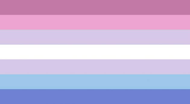 bandiera bigender, tutte le bandiere lgbtq+