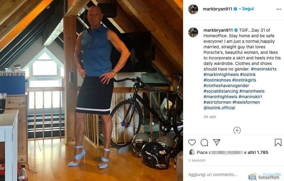Mark Bryan, il 61enne etero che ama indossare gonne e tacco 12 - mark vestiti donna - Gay.it