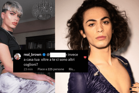 X Factor, insulti omofobi a Blue Phelix e a suo fratello Vittorio: Emma Marrone spazza via l'hater - Blue Phelix e Viktor Omofobia - Gay.it