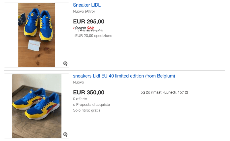 Tutti stanno impazzendo per queste scarpe, ma non immaginerai mai chi le ha concepite - Lidl scarpe rivendute - Gay.it