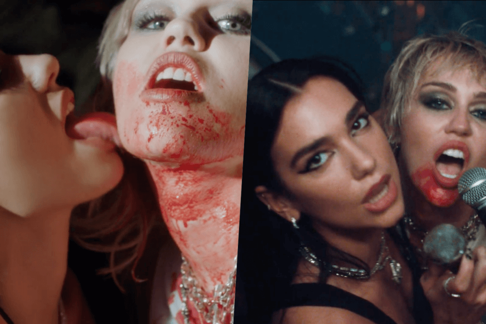 Miley Cyrus, Dua Lipa e l’erotismo pulp di Prisoner – il video