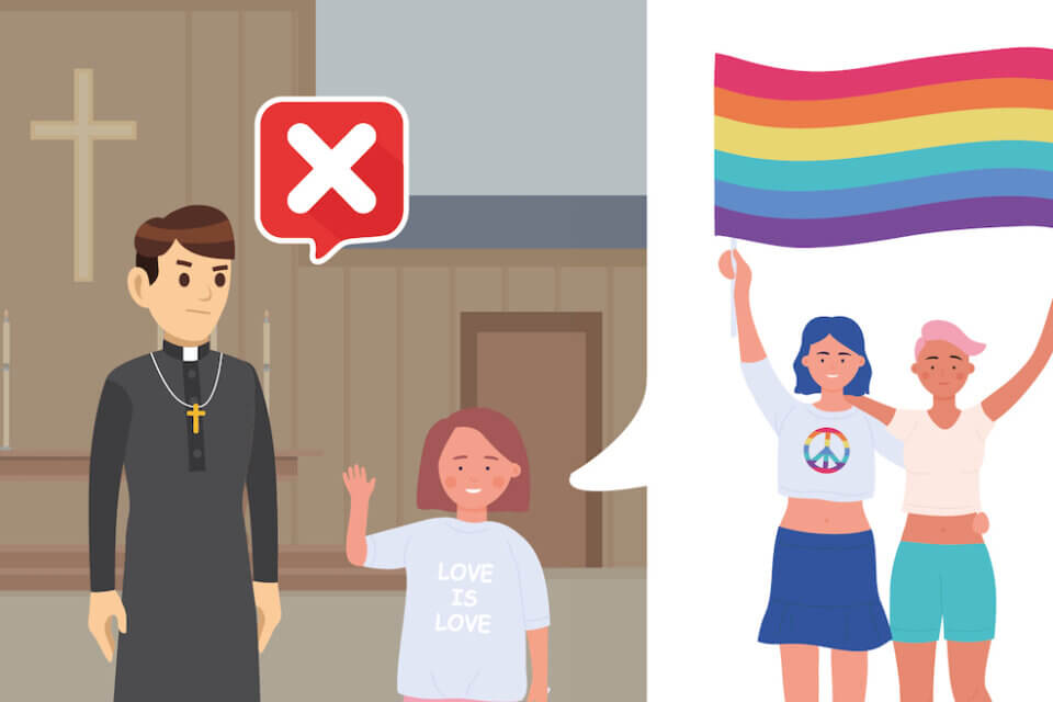 Reggio Emilia, parroco vieta madrina ad una 13enne: "È lesbica, non può cresimarti" - Reggio Emilia parroco vieta madrina ad una 13enne - Gay.it