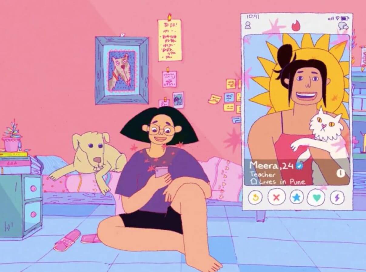 Innamorarsi durante la pandemia: la storia di due ragazze diventa corto animato Tinder