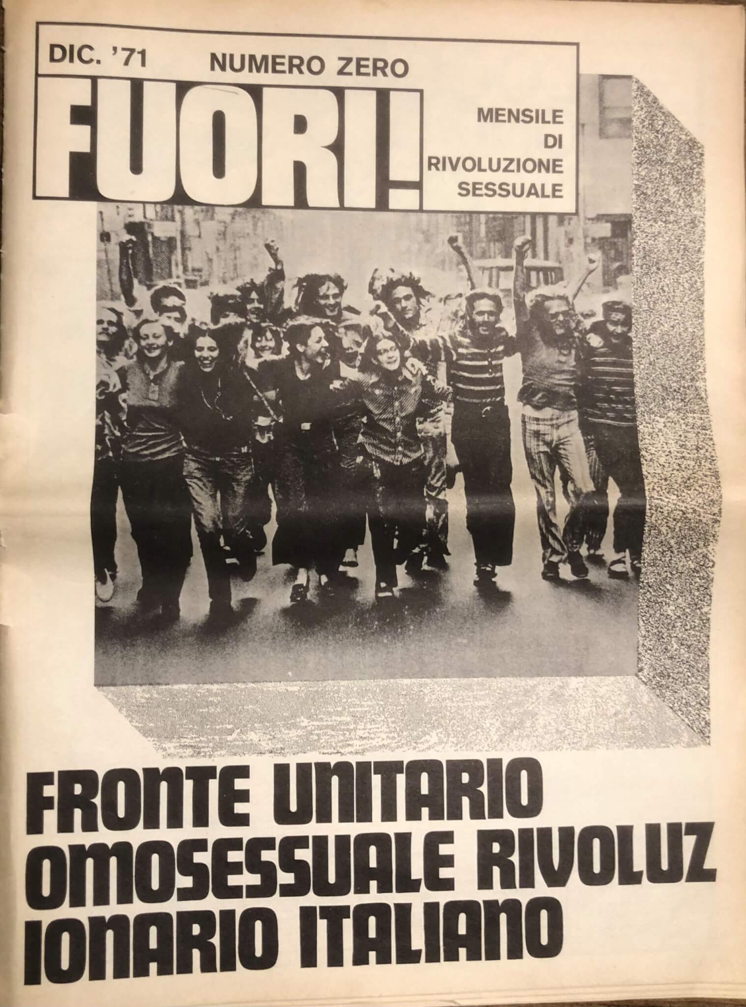 FUORI!, diventa consultabile online la storia del primo movimento di liberazione omosessuale in Italia - FUORI copertina scaled - Gay.it