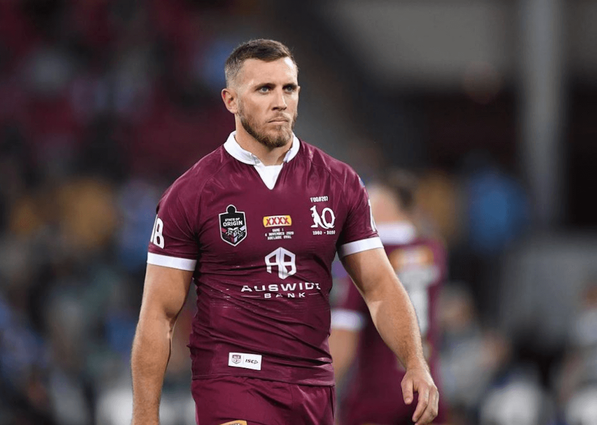 Kurt Capewell : NRL 2021: Kurt Capewell supported by Penrith. 