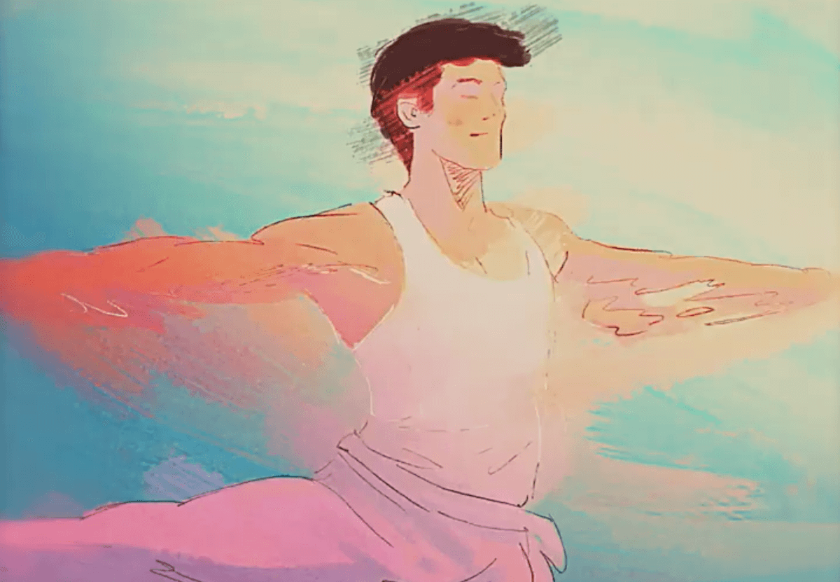 Roberto Bolle diventa cartone animato nel corto “Danzeremo ancora insieme” – video