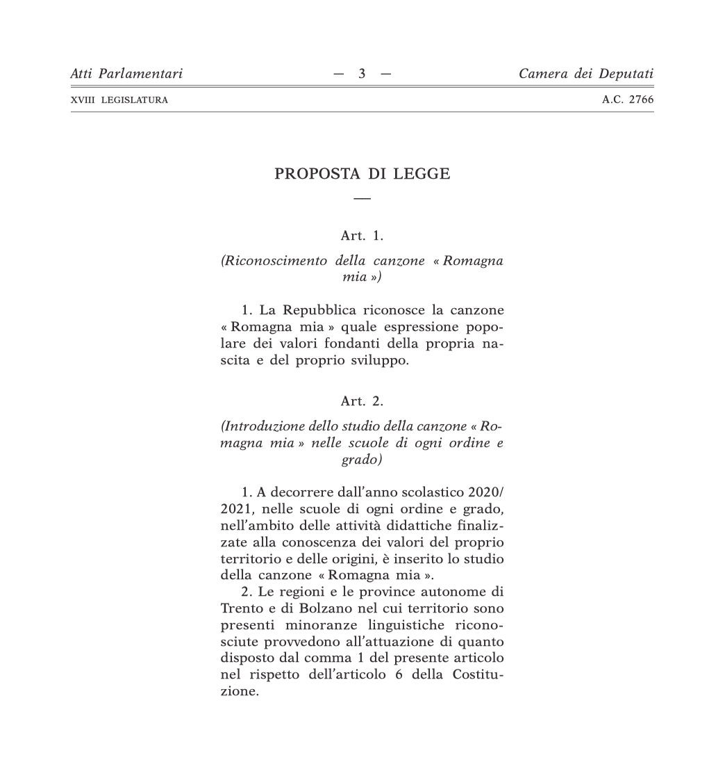 Per la Lega è più "urgente" il "riconoscimento della canzone Romagna mia" rispetto al DDL Zan - canzone Romagna mia 3 1 - Gay.it