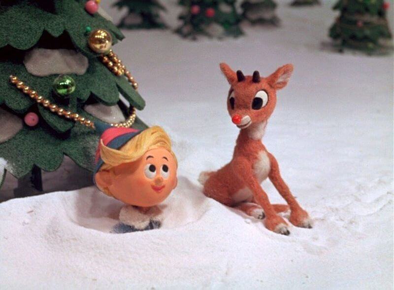 Hermey e la renna Rudolph. 
