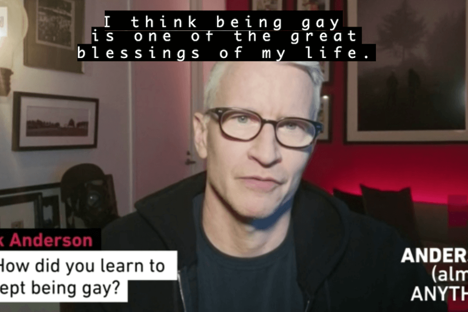 Anderson Cooper: “l’essere gay tra le benedizioni della mia vita, sono molto fortunato”
