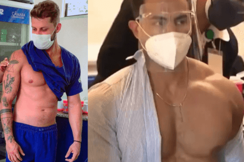 Daniel Bruno e Alex Silva, i due aitanti medici vaccinati diventano virali e perfetto spot contro il Covid-19 - Daniel Bruno e Alex Silva - Gay.it