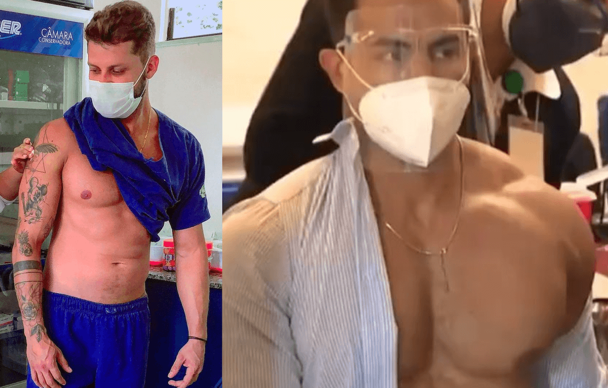 Daniel Bruno e Alex Silva, i due aitanti medici vaccinati diventano virali e perfetto spot contro il Covid-19