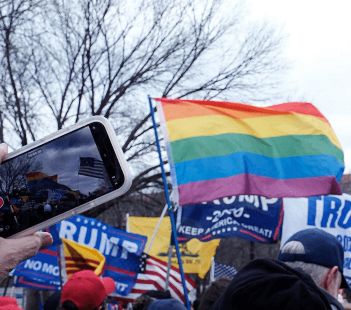 ‘Gays For Trump’, presenti anche gli elettori gay del tycoon al tentato golpe in Campidoglio