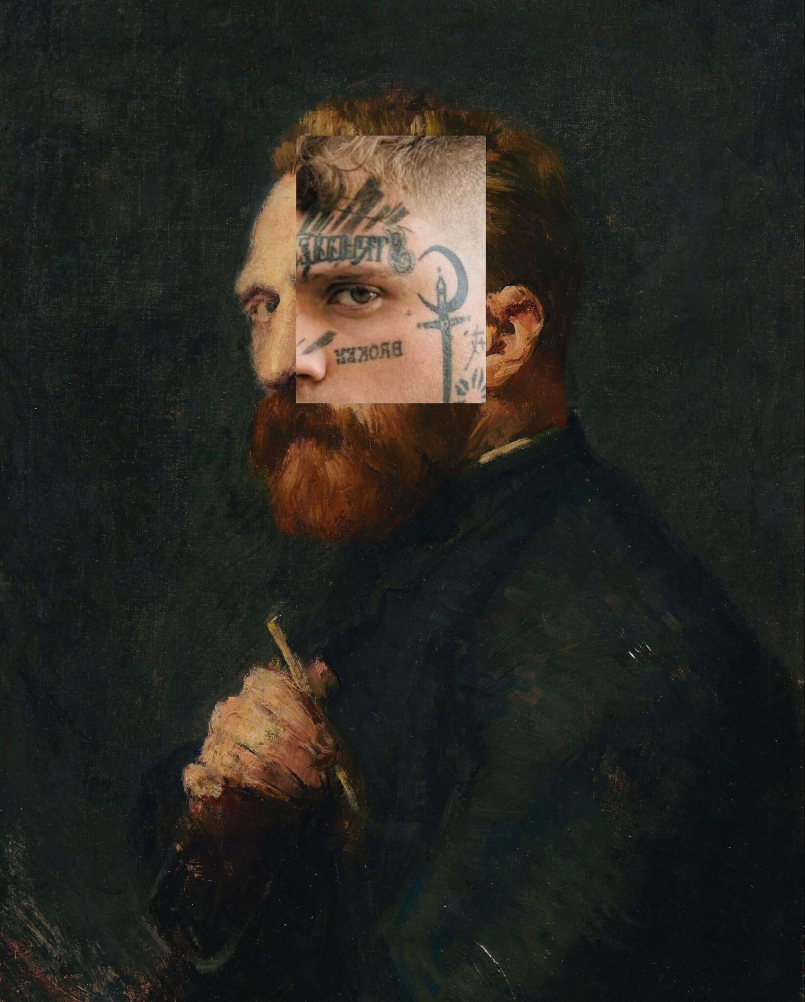 Patteef: il collagista che ama i tatuaggi e l'arte sacra - 230AE84C 8C27 4E1A B206 0A487D8A4DA2 scaled - Gay.it