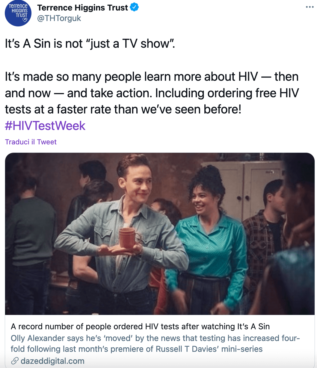 "It's a Sin", record di test HIV nel Regno Unito: quando la TV fa buon uso del proprio "potere" - Its a Sin - Gay.it
