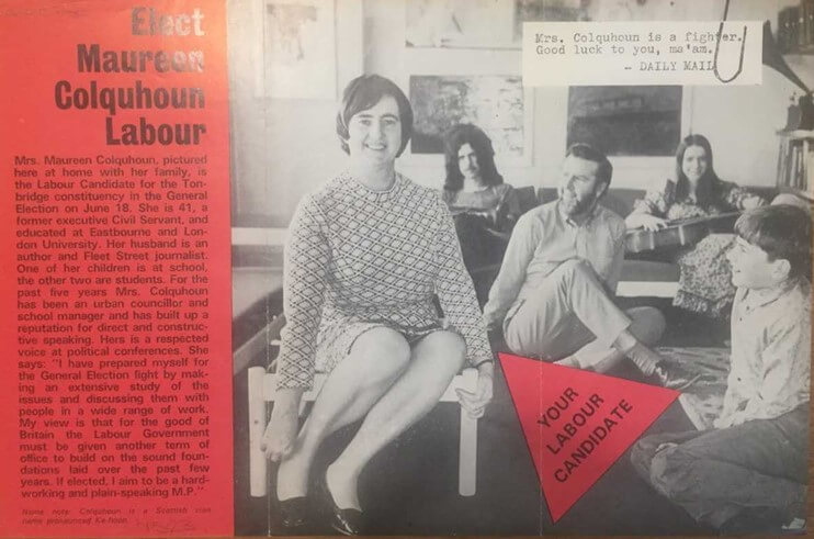 Maureen Colquhoun, è morta la prima parlamentare dichiaratamente lesbica del Regno Unito - Maureen Colquhoun election leaflet 1970. Credit LSE Library - Gay.it