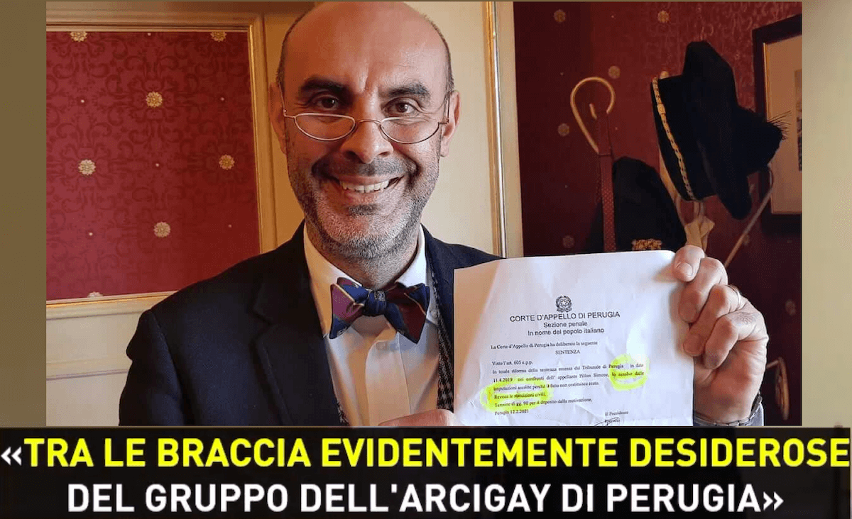 Pillon assolto, Omphalos rilancia: “pronti ad andare fino alla Corte europea” – il video in cui il senatore li attacca