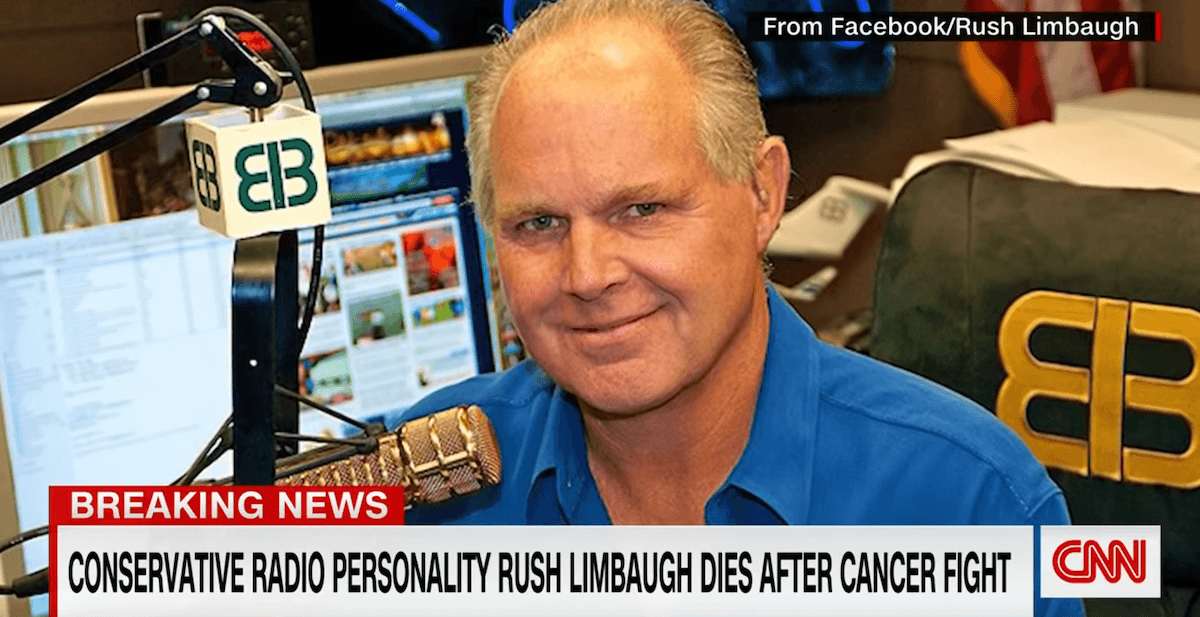 È morto Rush Limbaugh, celebre omofobo conduttore radio che ha diviso l’America
