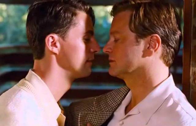 a single man film, colin firth, bacio gay