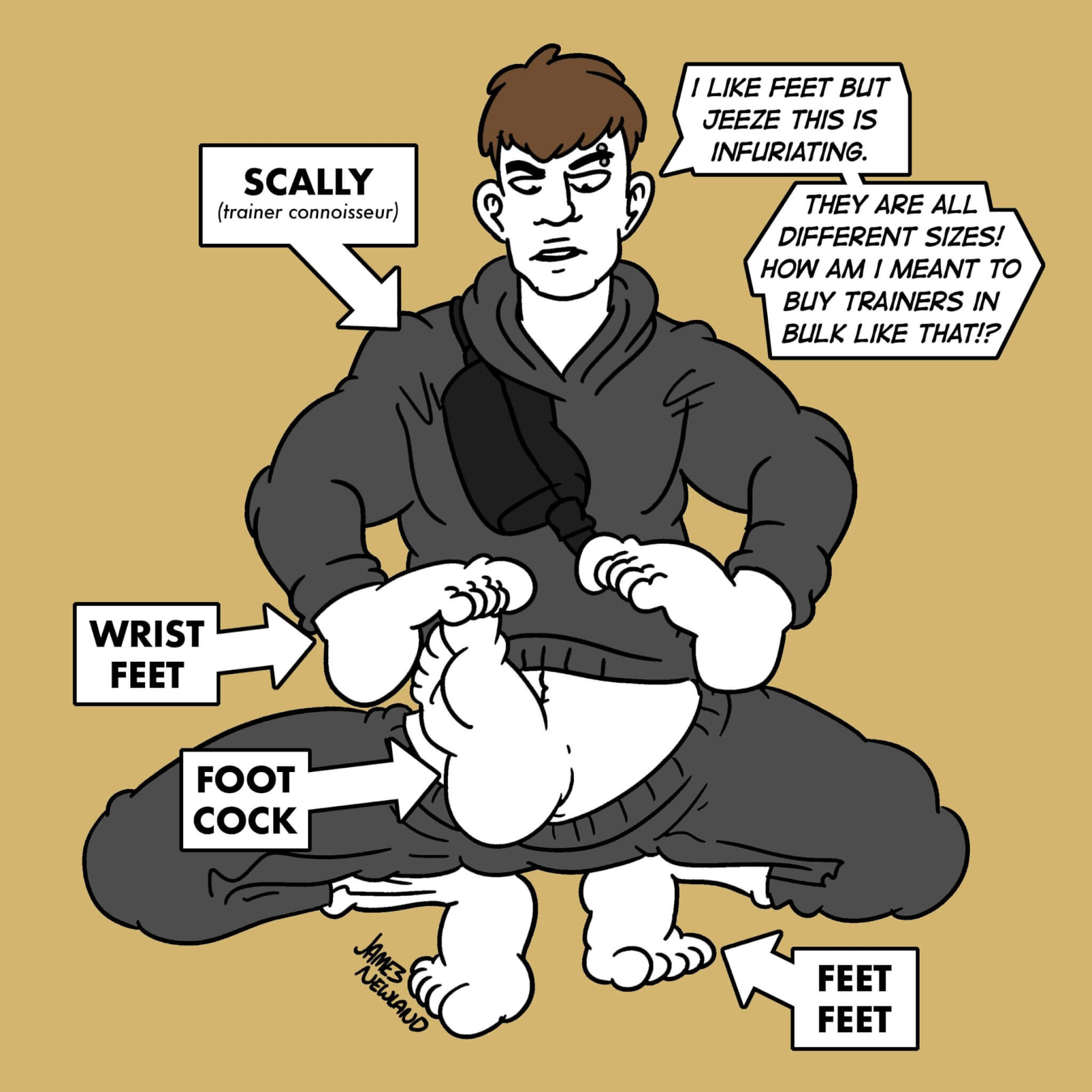James Newland: il fumettista che ironizza sulle strane ossessioni del mondo fetish - iV8uzPMQ scaled - Gay.it