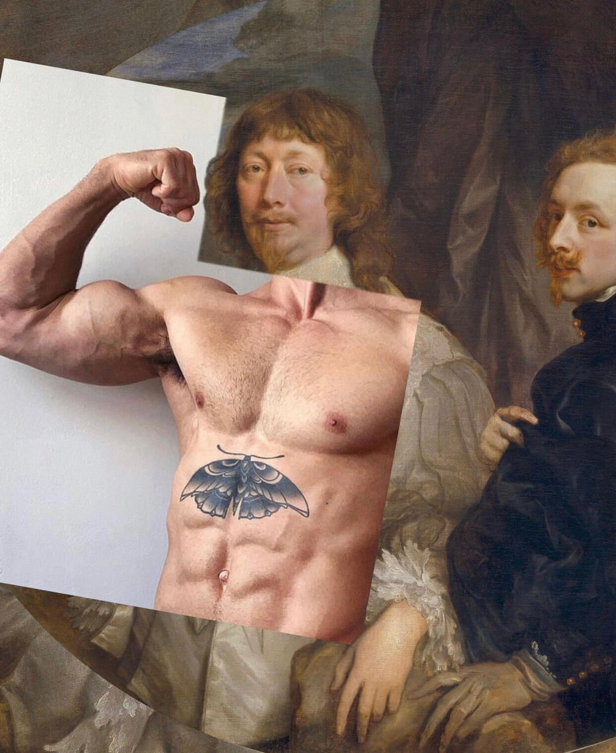 Patteef: il collagista che ama i tatuaggi e l'arte sacra - image 6487327 3 - Gay.it