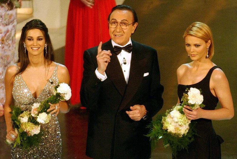 manuela arcuri e vittoria belvere a sanremo 2002, vallette del festival