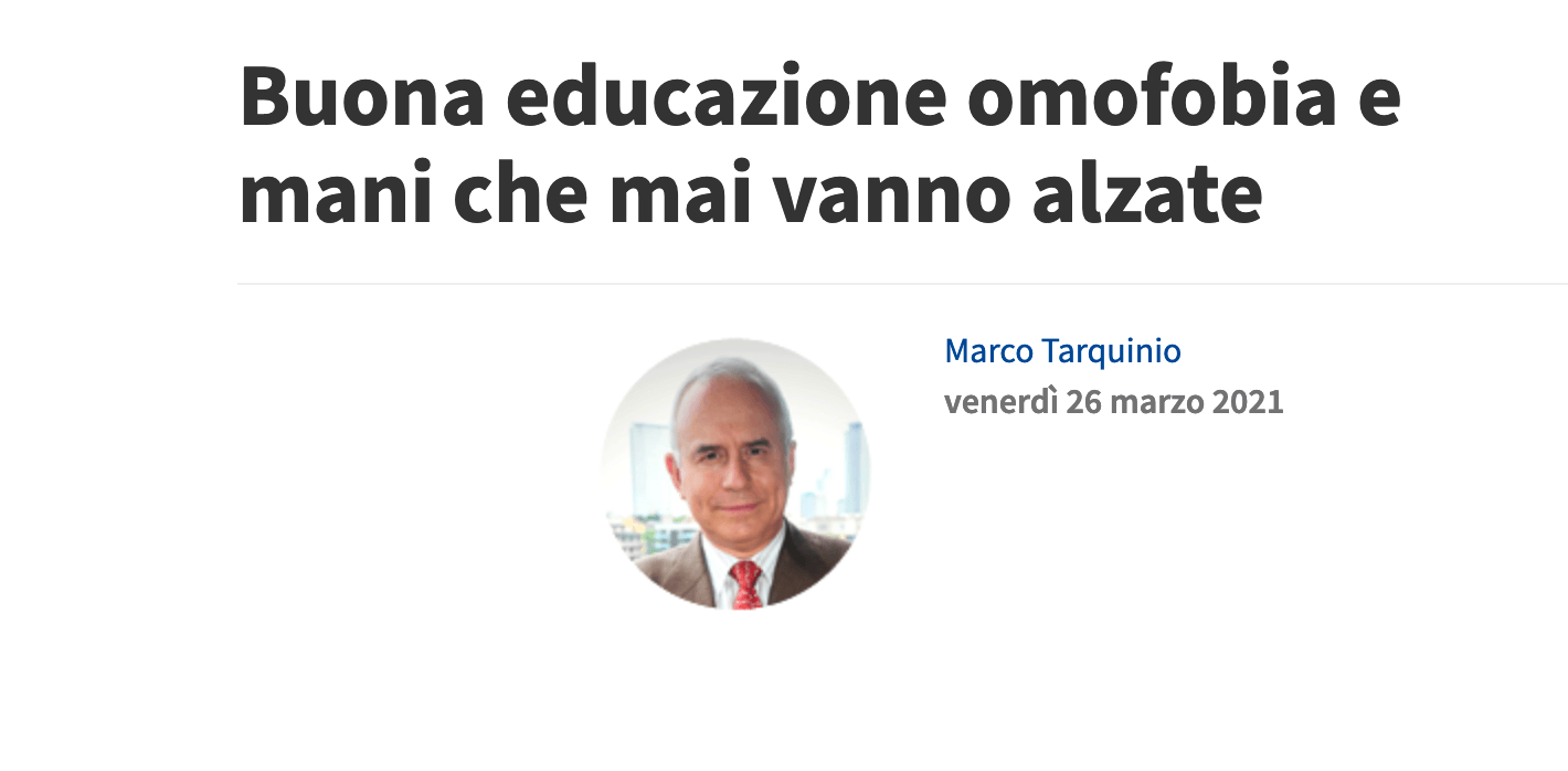Avvenire, il direttore boccia il DDL Zan: “Abbiamo già regole sufficienti per fermare i violenti”