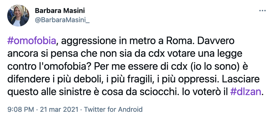 Forza Italia, nuovi sì al DDL Zan: anche la vicepresidente al Senato Giammanco si smarca da Berlusconi - Barbara Masini - Gay.it