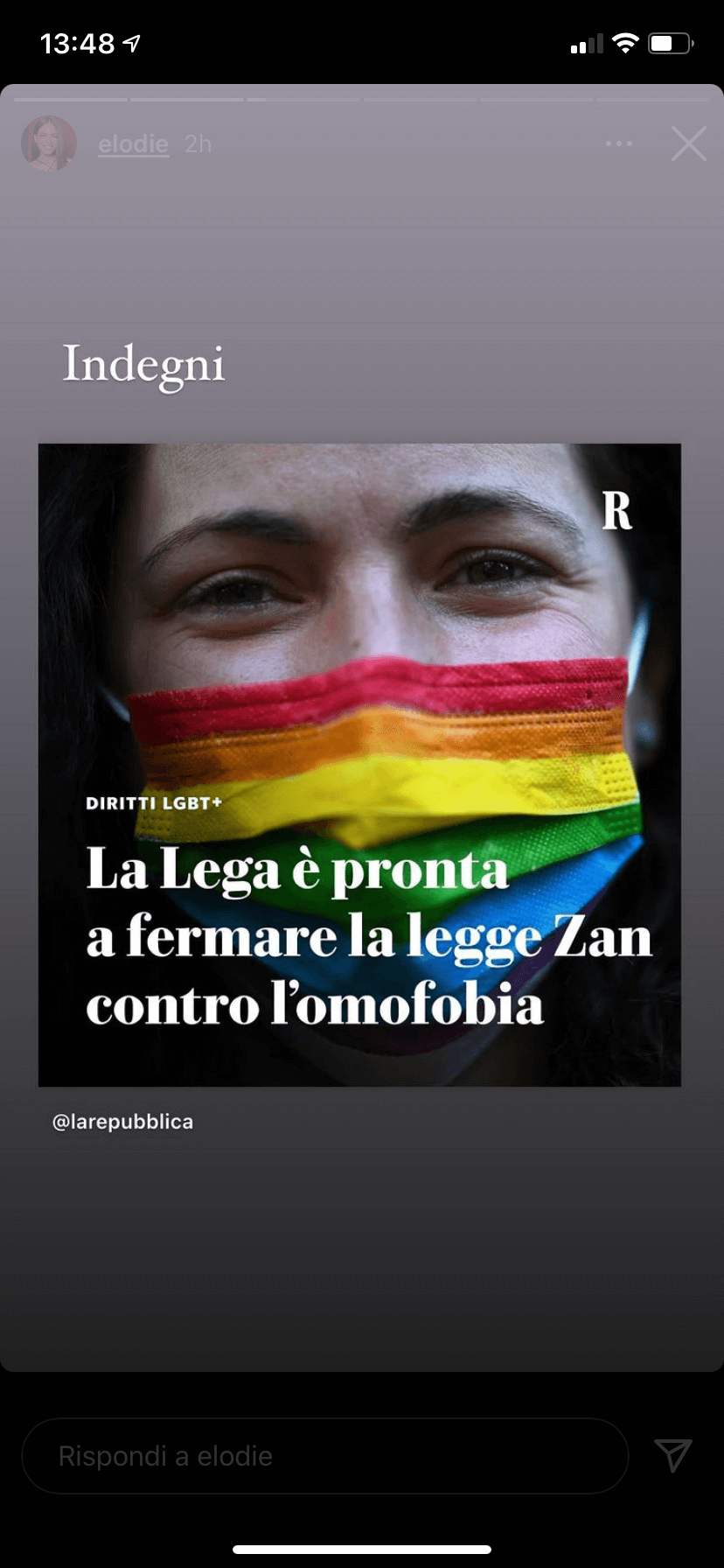 Elodie vs. Lega: "Indegni, gente omotransfobica che non dovrebbe stare in Parlamento" - Elodie vs. Lega 2 1 - Gay.it