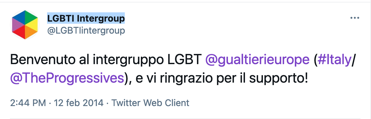 Roberto Gualtieri candidato PD a sindaco di Roma: da sempre sostenitore dei diritti LGBT - LGBTI Intergroup - Gay.it