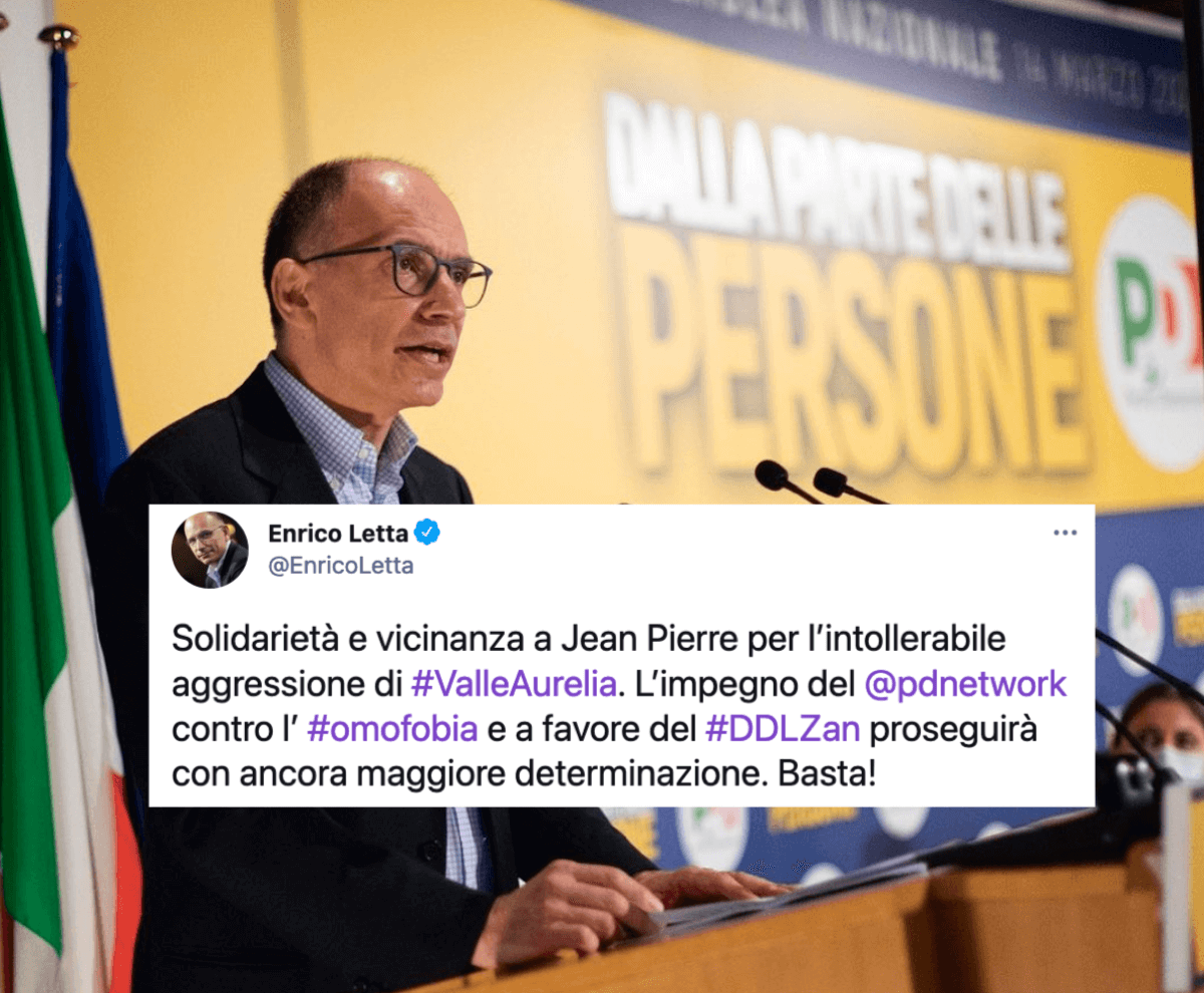 Enrico Letta: “Basta Omotransfobia!”