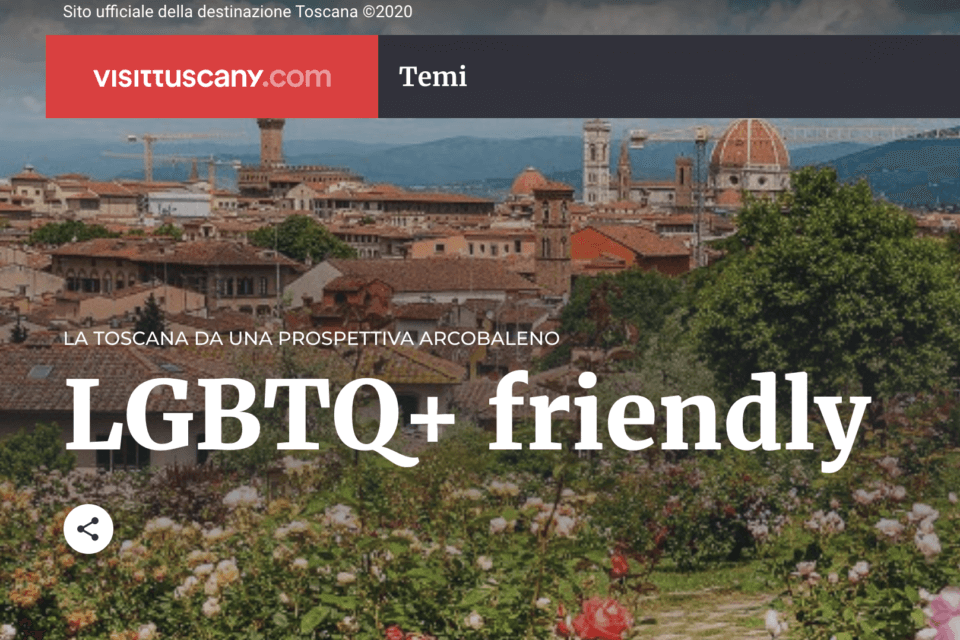 Regione Toscana: una carta dei Valori per il Turismo Inclusivo con guide ed itinerari LGBTQ+ friendly