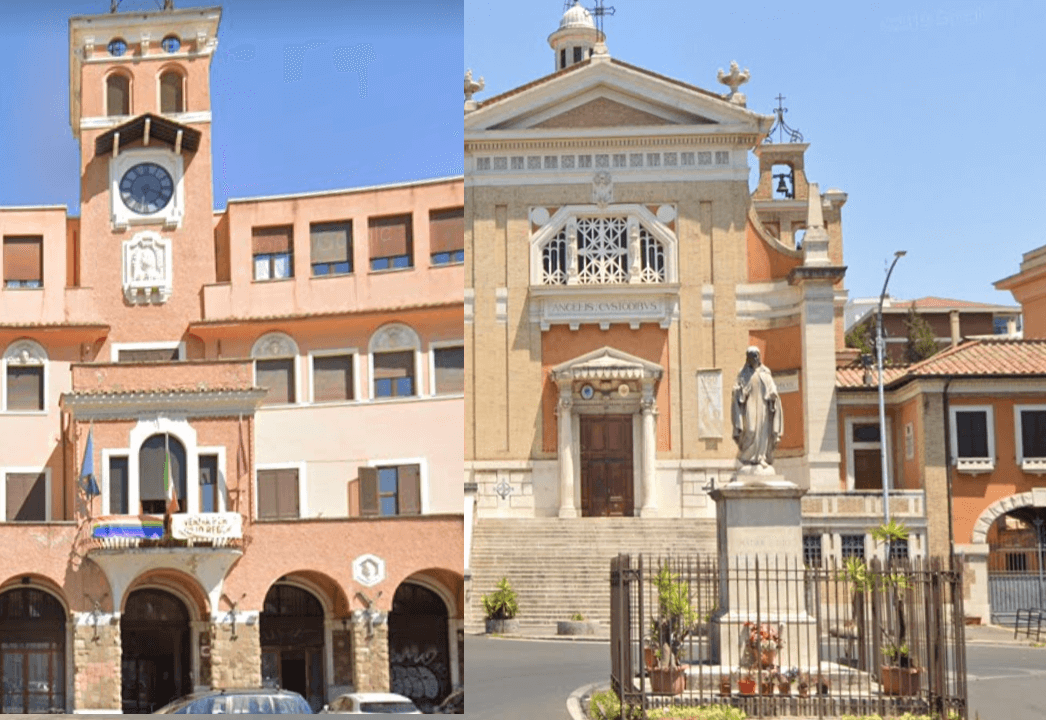 Roma, Don Mario contro la bandiera arcobaleno sul Municipio: “Uno scempio su piazza Sempione”