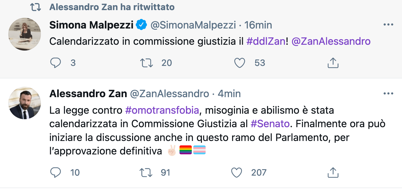 DDL Zan calendarizzato in Commissione Giustizia al Senato, Ostellari si auto-proclama relatore - DDL Zan 1 - Gay.it
