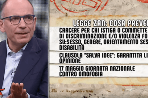 Enrico Letta: "Il DDL Zan ci porterebbe nel futuro, fuori dal Medioevo" - video - Enrico Letta Zan - Gay.it