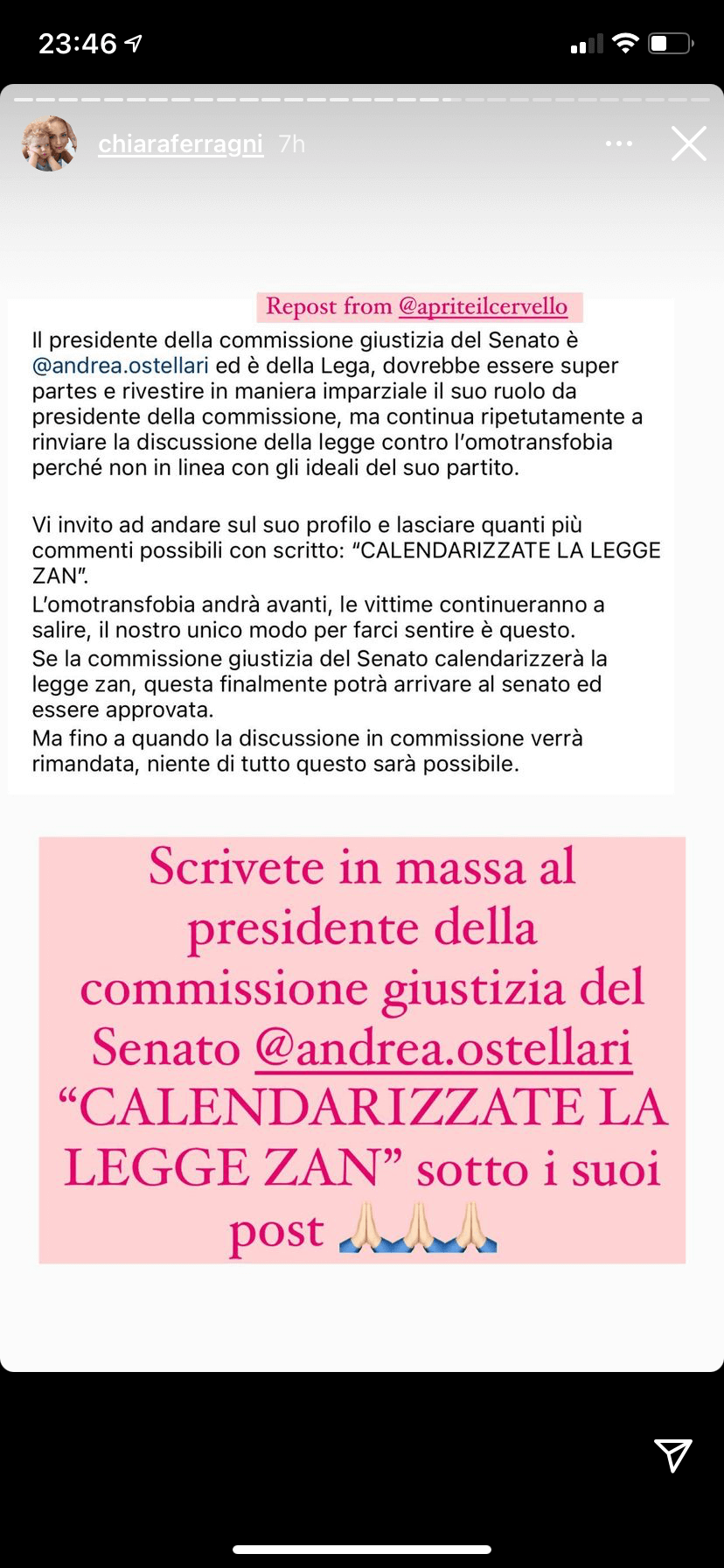 Fedez vs. Ostellari, volano stracci sul DDL Zan: "Tratta 100.000 persone come dei c0glioni" - IMG 5331 - Gay.it