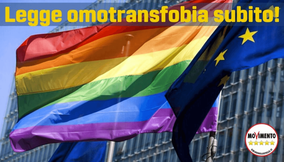 Movimento 5 Stelle: “Non ci sono più scuse, chiediamo l’immediato avvio dell’esame del DDL Zan”