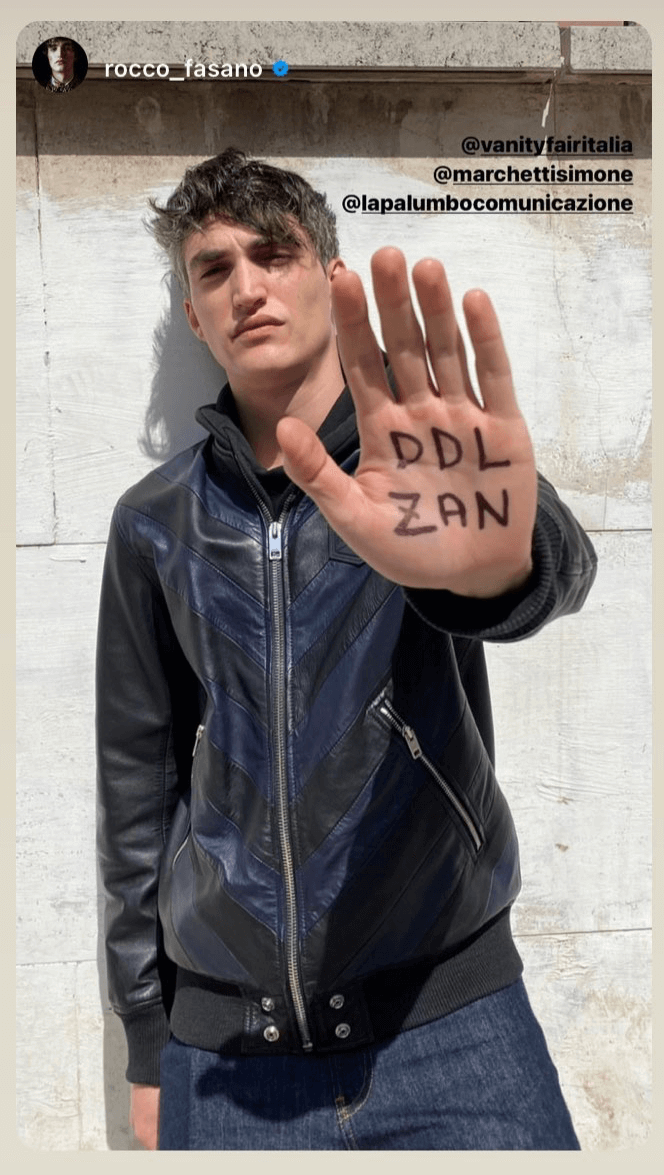 #DiamociUnaMano, continua il sostegno 'vip' al DDL Zan: Fasano, D'Avena, Iezzi, Amoroso, Taffo e tanti altri - Rocco Fasano DDL Zan - Gay.it