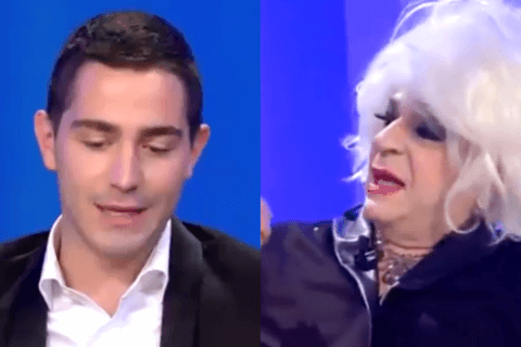 Maurizio Costanzo Show, Tommaso Zorzi vs. Platinette (dopo aver scherzato con Giorgia Meloni) – VIDEO - Tommaso Zorzi - Gay.it