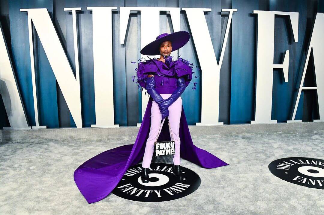 billy porter in christian sirano, billy porter dress, billy porter outfits
