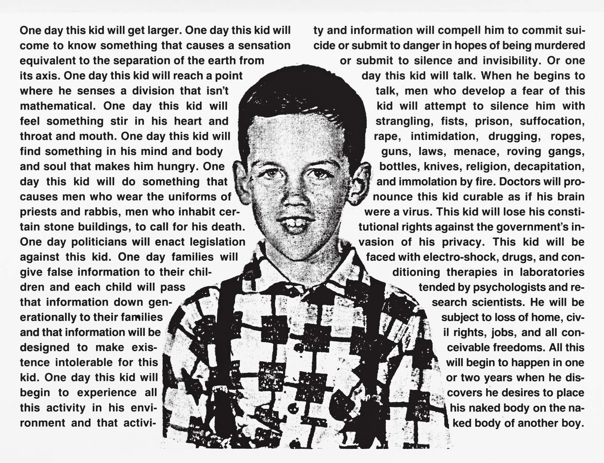 David Wojnarowics, one day this kid, arte queer