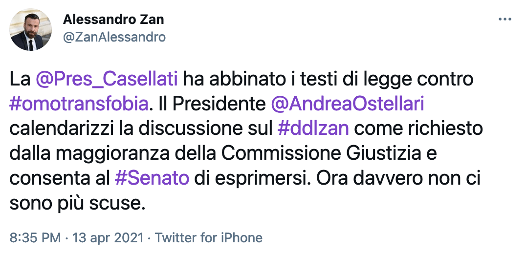 DDL Zan: Casellati ha abbinato i testi di legge e firmato, ora la palla torna ad Ostellari - zan ostellari ddl - Gay.it