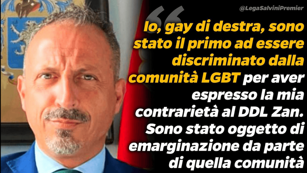 Alessandro Santini, il consigliere leghista si sfoga: “Io gay di destra discriminato dalla comunità lgbt”