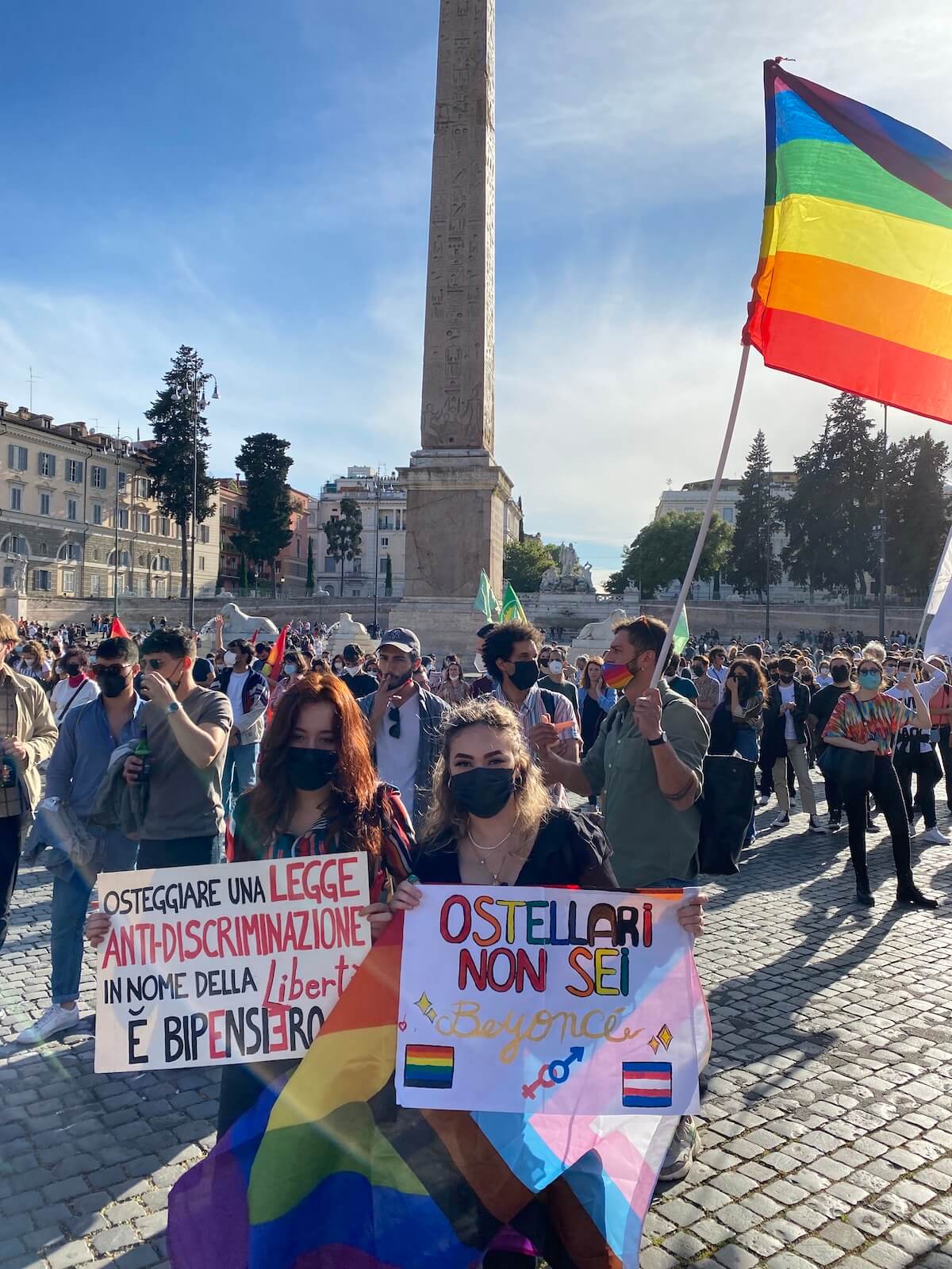 DDL Zan, migliaia di persone in piazza a Roma