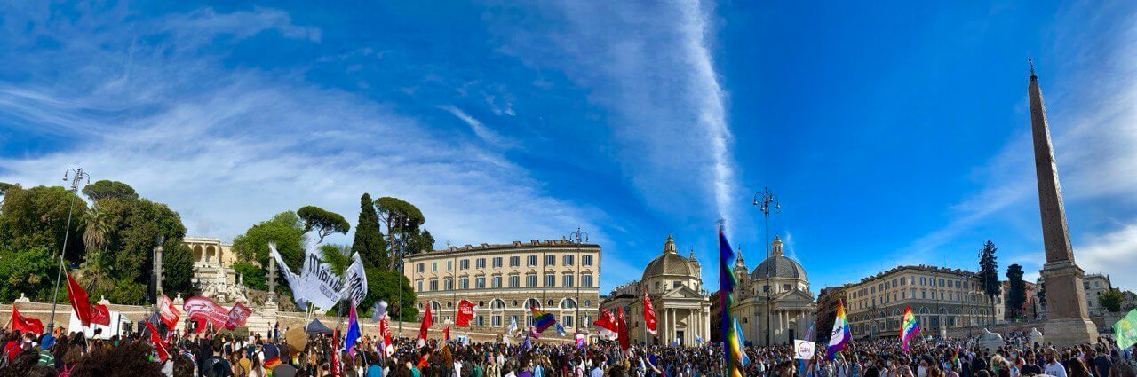DDL Zan, migliaia di persone in piazza a Roma