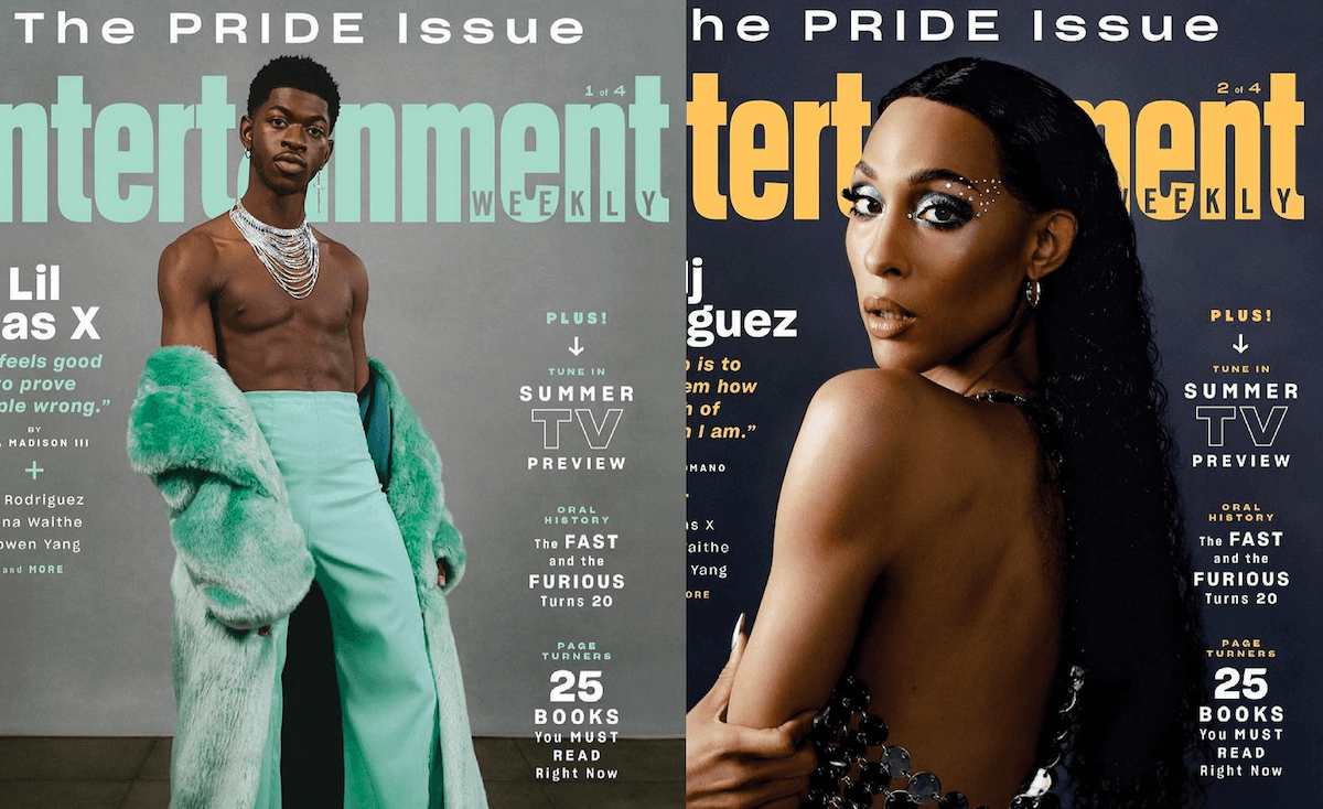 Entertainment Weekly, le cover dell’edizione Pride Issue celebrano Lil Nas X e Mj Rodriguez