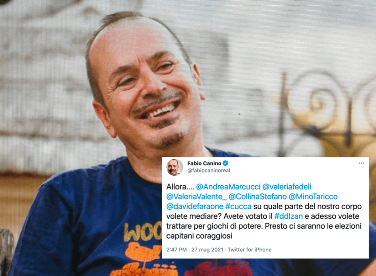DDL Zan, Fabio Canino chiede conto ai dubbiosi del Pd: inaccettabili le repliche dei senatori