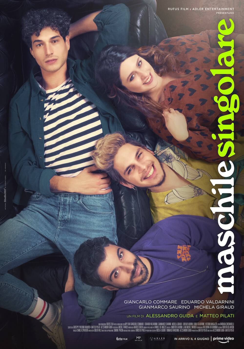 Maschile Singolare, il primo trailer della storia d’amore a tinte queer e tutta italiana in arrivo su Amazon Prime - MASCHILE SINGOLARE locandina - Gay.it