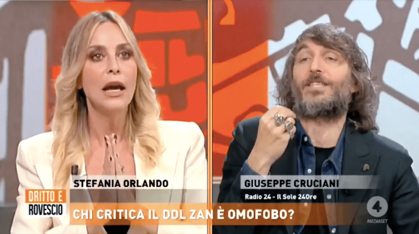 Dritto e Rovescio, Stefania Orlando sul DDL Zan: “l’Italia ha bisogno di leggi contro l’odio”